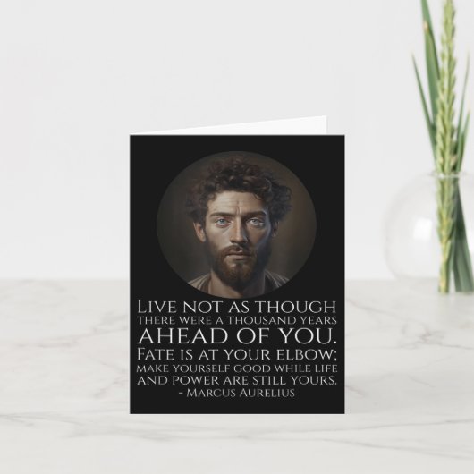 Marcus Aurelius Stoïcisme - Romeinse stoïcijnse fi Kaart (Voorkant)