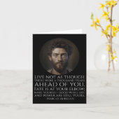 Marcus Aurelius Stoïcisme - Romeinse stoïcijnse fi Kaart (Gele Bloem)