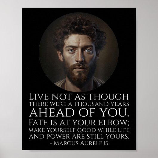 Marcus Aurelius Stoïcisme - Romeinse stoïcijnse fi Poster (Voorkant)