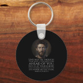 Marcus Aurelius Stoïcisme - Romeinse stoïcijnse fi Sleutelhanger (Voorkant)