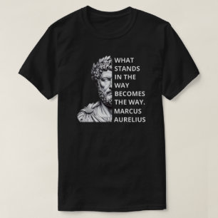 Marcus Aurelius Stoics citaat T-shirt