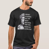 Marcus Aurelius Stoics citaat T-shirt (Voorkant)