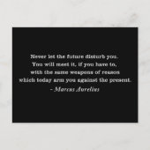 Marcus Aurelius Toekomst Stoïcisme Quote Briefkaart (Voorkant)