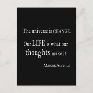 Marcus Aurelius Universe Change Life Quote Briefkaart