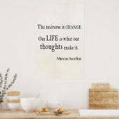  Marcus Aurelius Universe Change Life Quote Poster (Keuken)