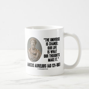 Marcus Aurelius universum is verandering in ons le Koffiemok