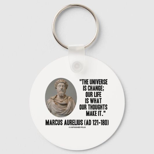 Marcus Aurelius universum is verandering in ons le Sleutelhanger (Voorkant)