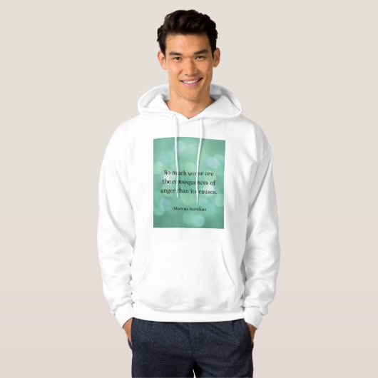 Marcus Aurelius: Verover woede en vind innerlijke  Hoodie (Voorkant volledig)