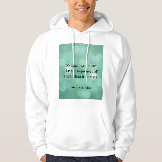 Marcus Aurelius: Verover woede en vind innerlijke Hoodie (Voorkant)
