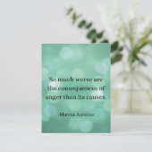 Marcus Aurelius: Verover woede en vind innerlijke Kaart (Staand voorkant)