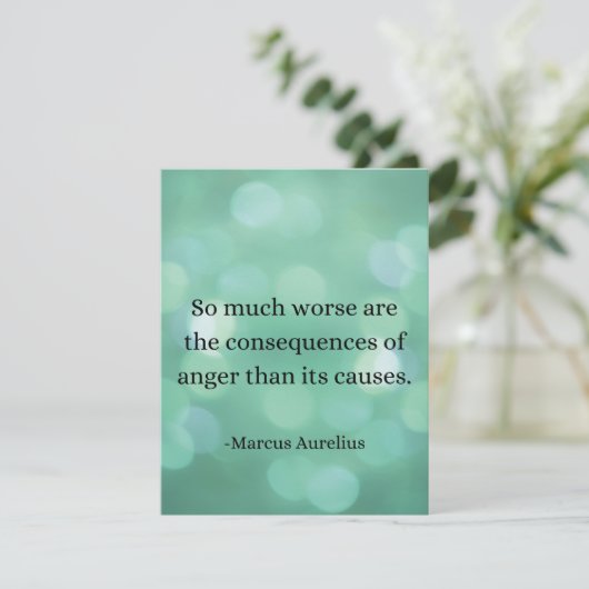 Marcus Aurelius: Verover woede en vind innerlijke Kaart (Staand voorkant)