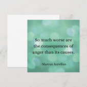 Marcus Aurelius: Verover woede en vind innerlijke Kaart (Voorkant / Achterkant)