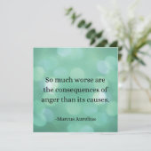 Marcus Aurelius: Verover woede en vind innerlijke Kaart (Staand voorkant)