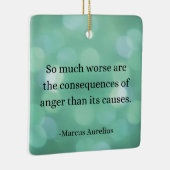 Marcus Aurelius: Verover woede en vind innerlijke Keramisch Ornament (Rechts)