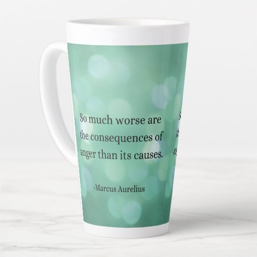 Marcus Aurelius: Verover woede en vind innerlijke Latte Mok (Linkerhoek)