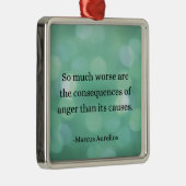 Marcus Aurelius: Verover woede en vind innerlijke Metalen Ornament (Rechts)