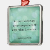 Marcus Aurelius: Verover woede en vind innerlijke Metalen Ornament (Links)