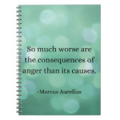 Marcus Aurelius: Verover woede en vind innerlijke Notitieboek (Voorkant)