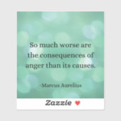 Marcus Aurelius: Verover woede en vind innerlijke  Sticker (Vel)