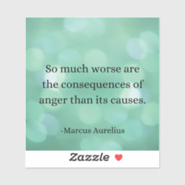 Marcus Aurelius: Verover woede en vind innerlijke Sticker