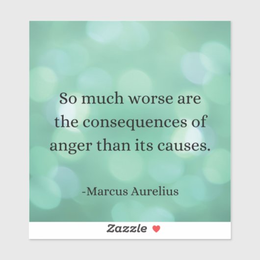 Marcus Aurelius: Verover woede en vind innerlijke Sticker (Vel)
