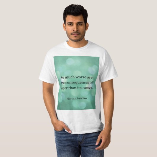 Marcus Aurelius: Verover woede en vind innerlijke T-shirt (Voorkant volledig)