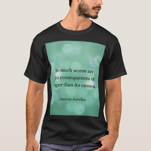 Marcus Aurelius: Verover woede en vind innerlijke T-shirt (Voorkant)