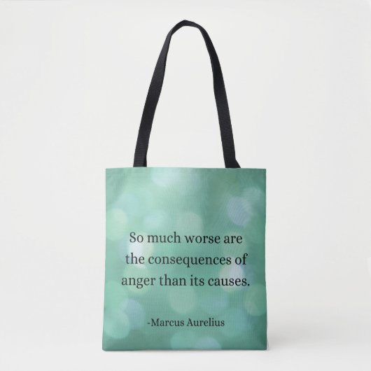 Marcus Aurelius: Verover woede en vind innerlijke Tote Bag (Voorkant)