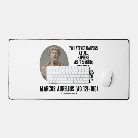 Marcus Aurelius wat er ook gebeurt Bureaumat (Keyboard & Muis)