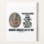 Marcus Aurelius wat er ook gebeurt Planner (Achterkant)