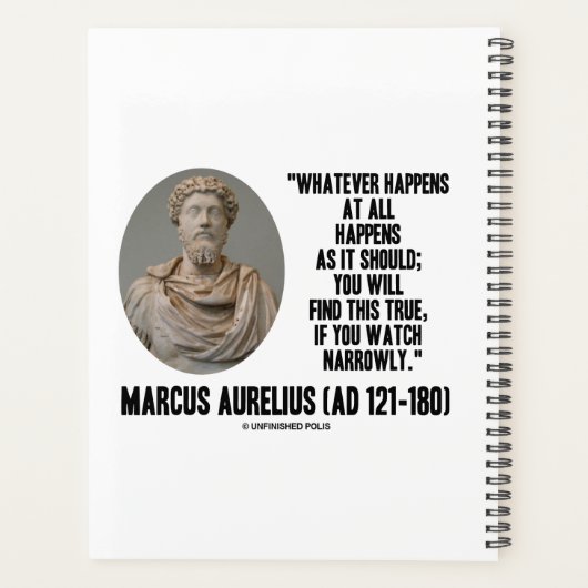 Marcus Aurelius wat er ook gebeurt Planner (Achterkant)