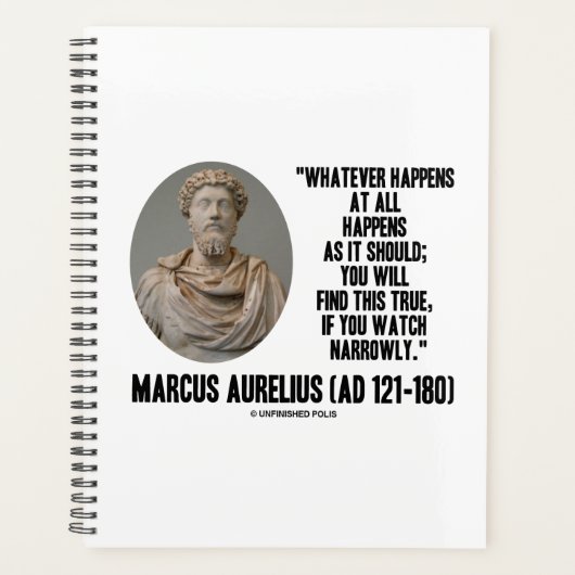 Marcus Aurelius wat er ook gebeurt Planner (Voorkant)
