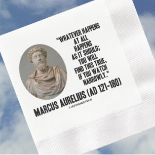 Marcus Aurelius wat er ook gebeurt Servet