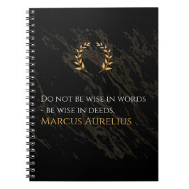 Marcus Aurelius' wijsheid: daden spreken luid Notitieboek