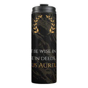 Marcus Aurelius' wijsheid: daden spreken luid Thermosbeker