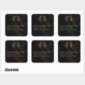 Marcus Aurelius' wijsheid: daden spreken luid Vierkante Sticker (Vel)