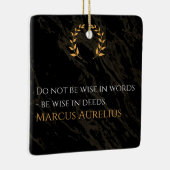 Marcus Aurelius' wijsheid: daden spreken luider da Keramisch Ornament (Rechts)