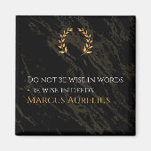 Marcus Aurelius' wijsheid: daden spreken luider da Magneet (Voorkant)