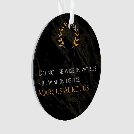 Marcus Aurelius' wijsheid: daden spreken luider da Ornament (voorkant)