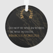 Marcus Aurelius' wijsheid: daden spreken luider da Ornament (achterkant)