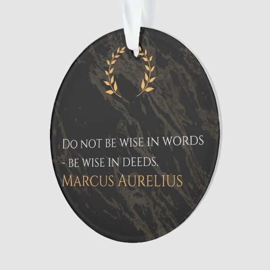 Marcus Aurelius' wijsheid: daden spreken luider da Ornament (voorkant)