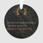 Marcus Aurelius' wijsheid: daden spreken luider da Ornament (voorkant)