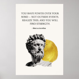 Marcus Aurelius Wijsheidsquote Poster