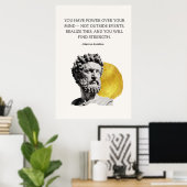 Marcus Aurelius Wisdom Quote Poster (Thuiskantoor)