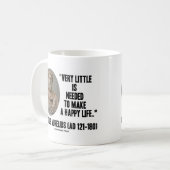 Marcus Aurelius Zeer weinig nodig om gelukkig te z Koffiemok (Voorkant links)