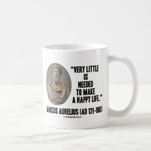 Marcus Aurelius Zeer weinig nodig om gelukkig te z Koffiemok