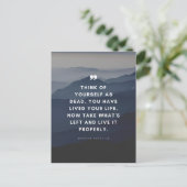 Marcus Aurelius | Zie jezelf als dood. Briefkaart (Staand voorkant)