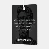 Marcus Aurelius's Ochtendreflectie Metalen Ornament (Voorkant links)