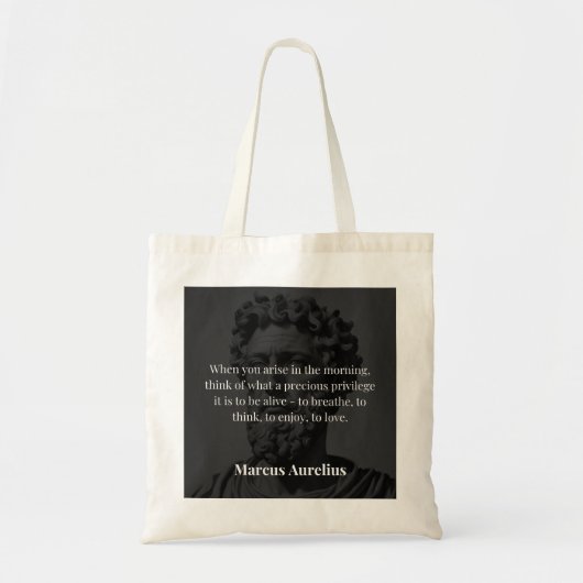 Marcus Aurelius's Ochtendreflectie Tote Bag (Voorkant)