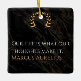 Marcus Aurelius's Waarheid: Het leven vormgeven Keramisch Ornament